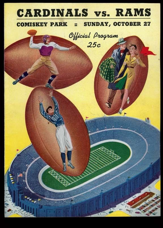 NFL Program: Chicago Cardinals vs. Los Angeles Rams (October 27, 1946)