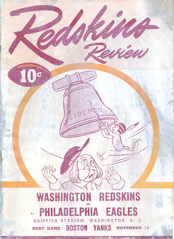 NFL Program: Washington Redskins vs. Philadelphia Eagles (October 27, 1946)