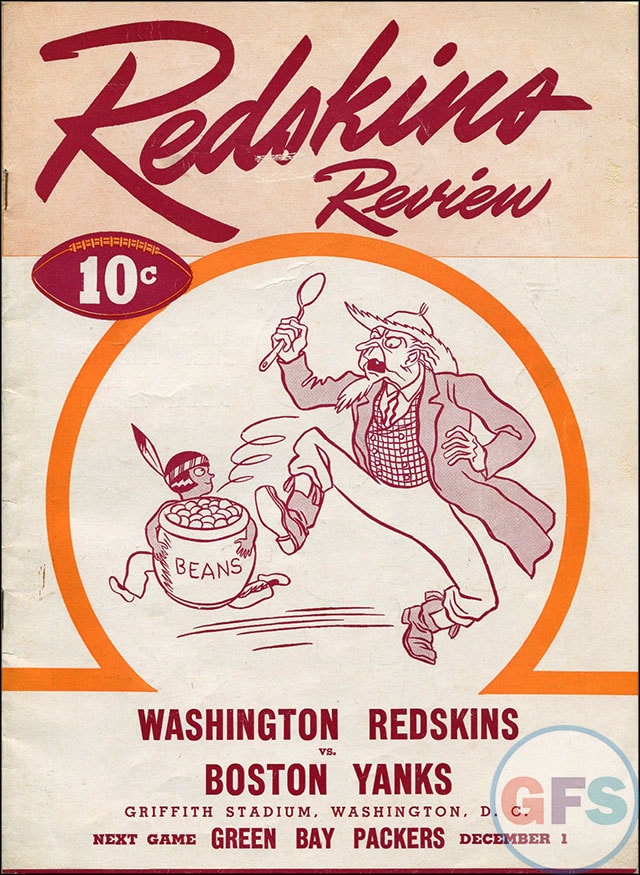 NFL Program: Washington Redskins vs. Boston Yanks (November 10, 1946)