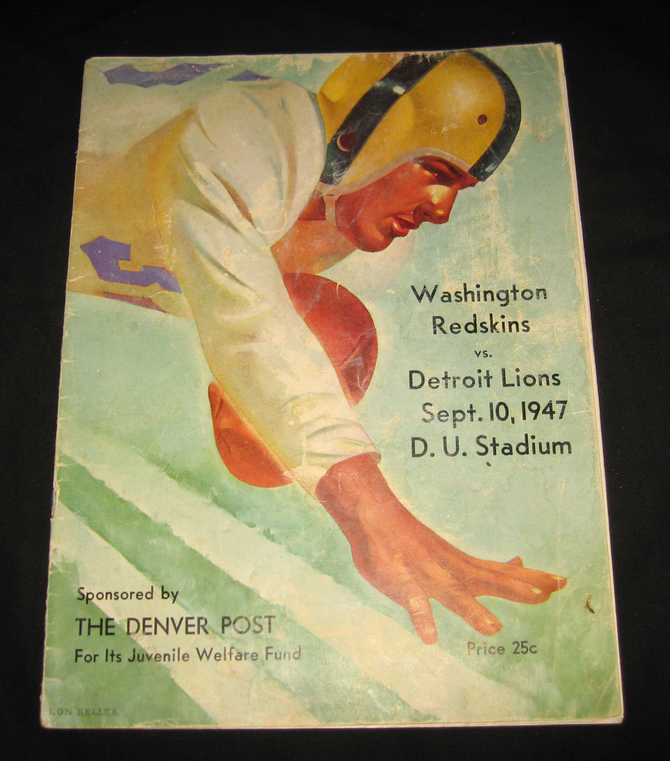 NFL Program: Detroit Lions vs. Washington Redskins (September 10, 1947)