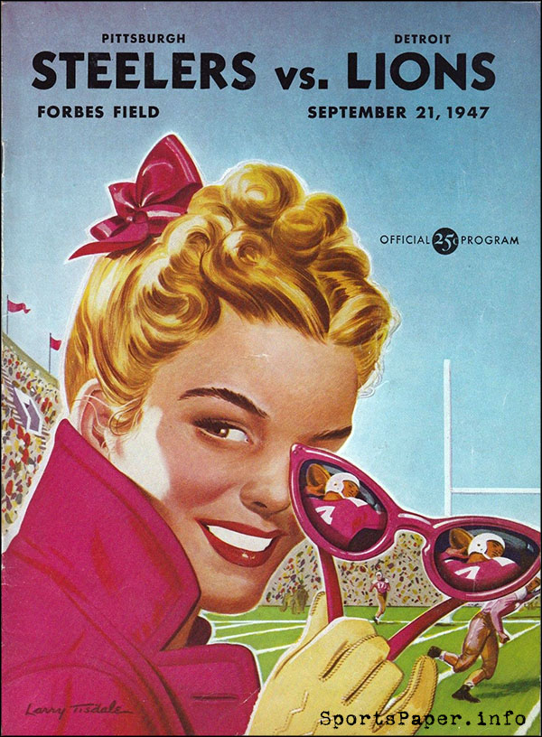 NFL Program: Pittsburgh Steelers vs. Detroit Lions (September 21, 1947)