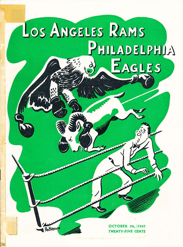 NFL Program: Philadelphia Eagles vs. Los Angeles Rams (October 26, 1947)