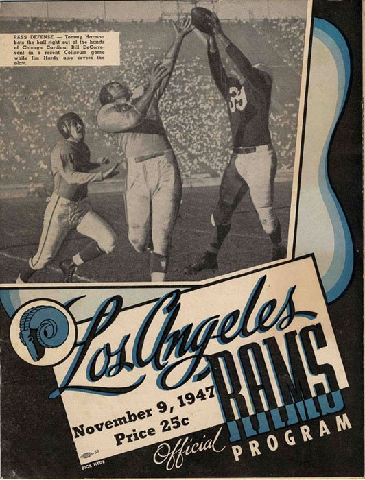 NFL Program: Los Angeles Rams vs. Boston Yanks (November 9, 1947)