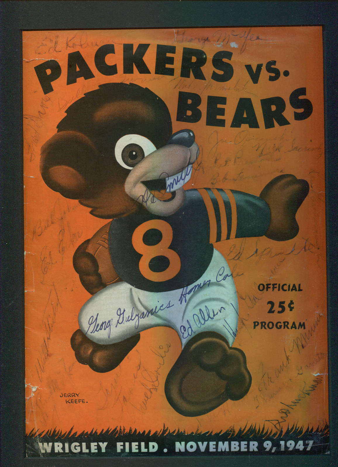 NFL Program: Chicago Bears vs. Green Bay Packers (November 9, 1947)