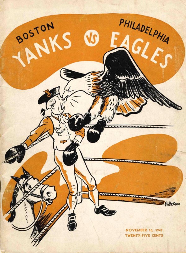 NFL Program: Philadelphia Eagles vs. Boston Yanks (November 16, 1947)