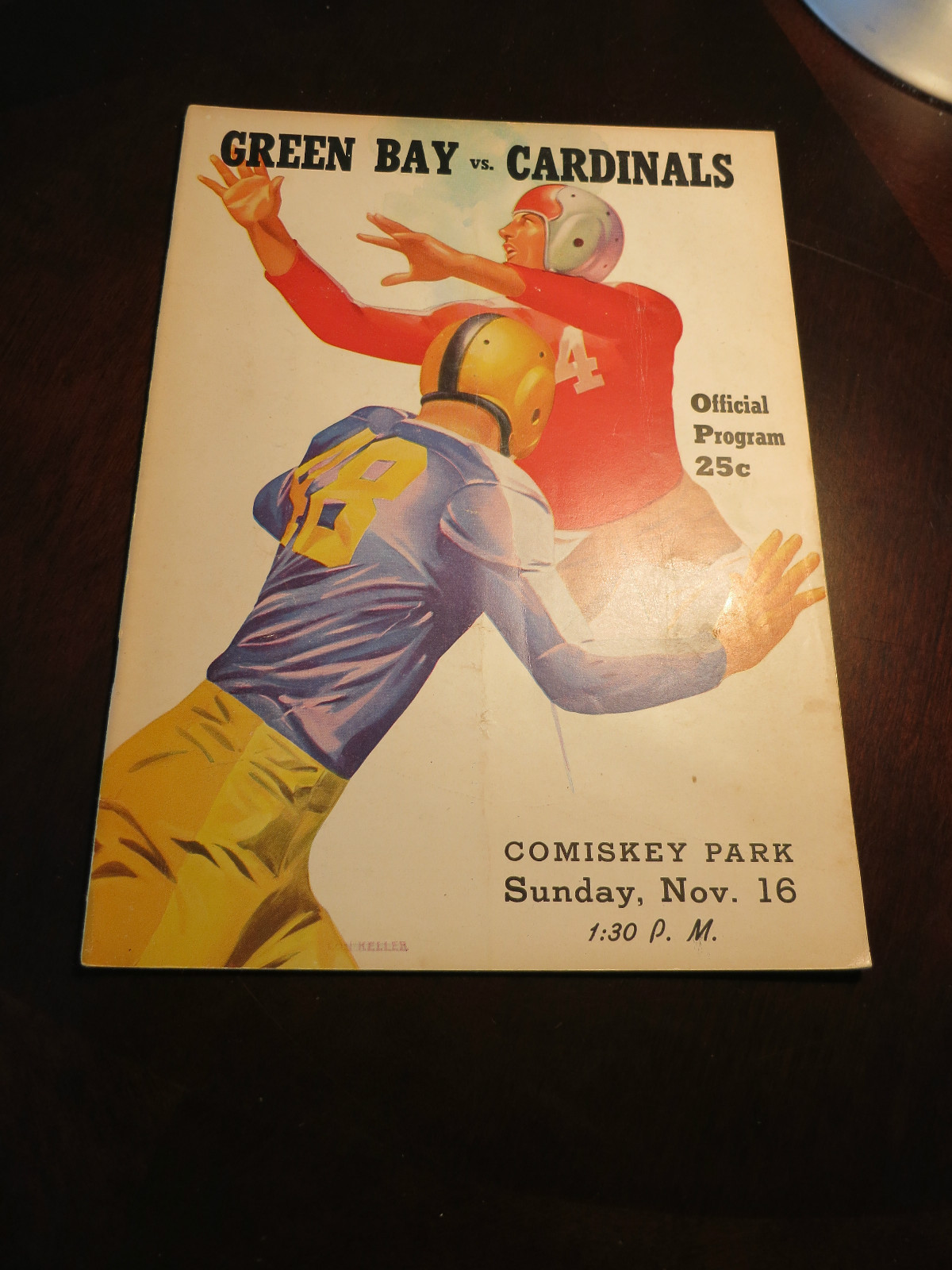 NFL Program: Chicago Cardinals vs. Green Bay Packers (November 16, 1947)