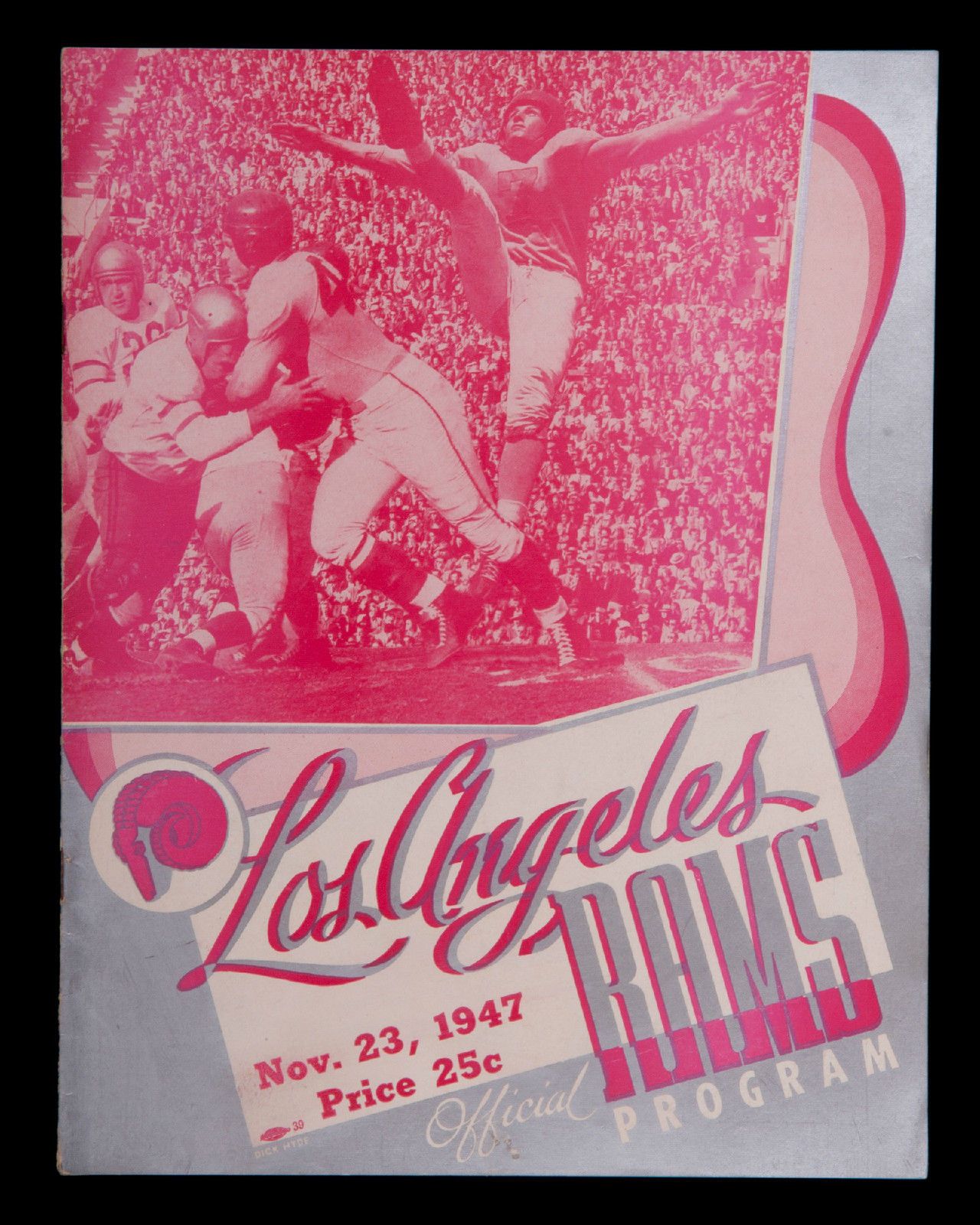 NFL Program: Los Angeles Rams vs. Detroit Lions (November 23, 1947)