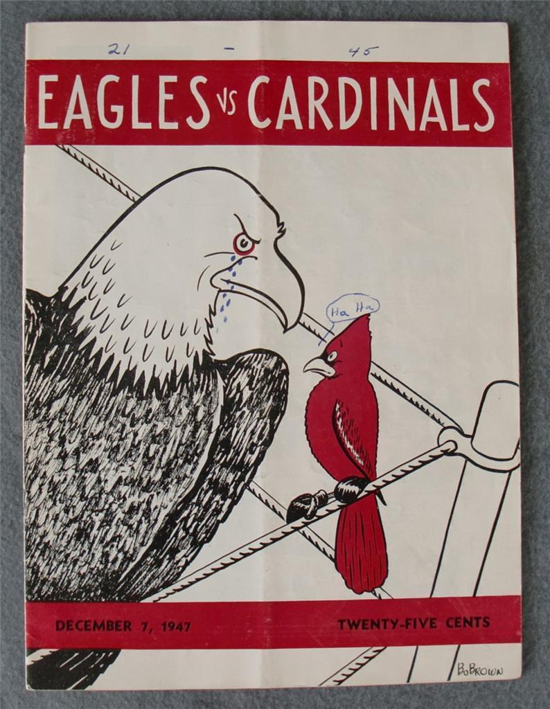 NFL Program: Philadelphia Eagles vs. Chicago Cardinals (December 7, 1947)