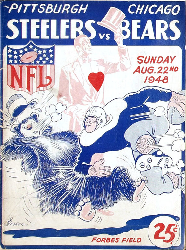 NFL Program: Pittsburgh Steelers vs. Chicago Bears (August 22, 1948)