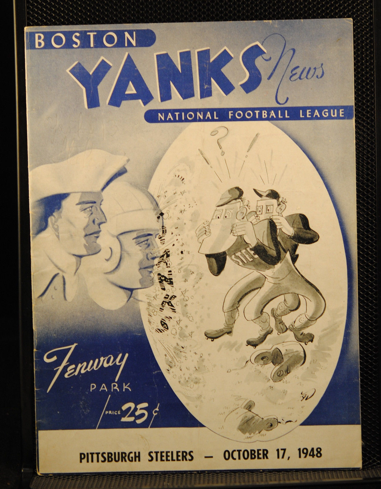 NFL Program: Boston Yanks vs. Pittsburgh Steelers (October 17, 1948)