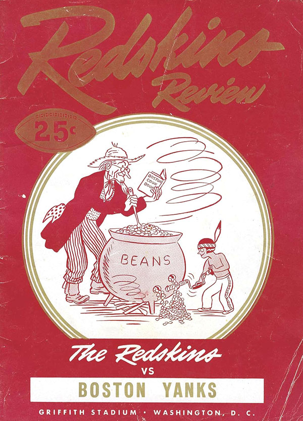 NFL Program: Washington Redskins vs. Boston Yanks (October 31, 1948)