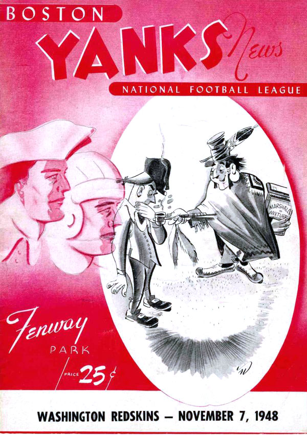 NFL Program: Boston Yanks vs. Washington Redskins (November 7, 1948)