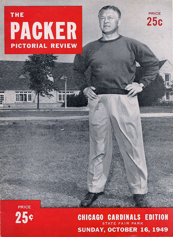 NFL Program: Green Bay Packers vs. Chicago Cardinals (October 16, 1949)