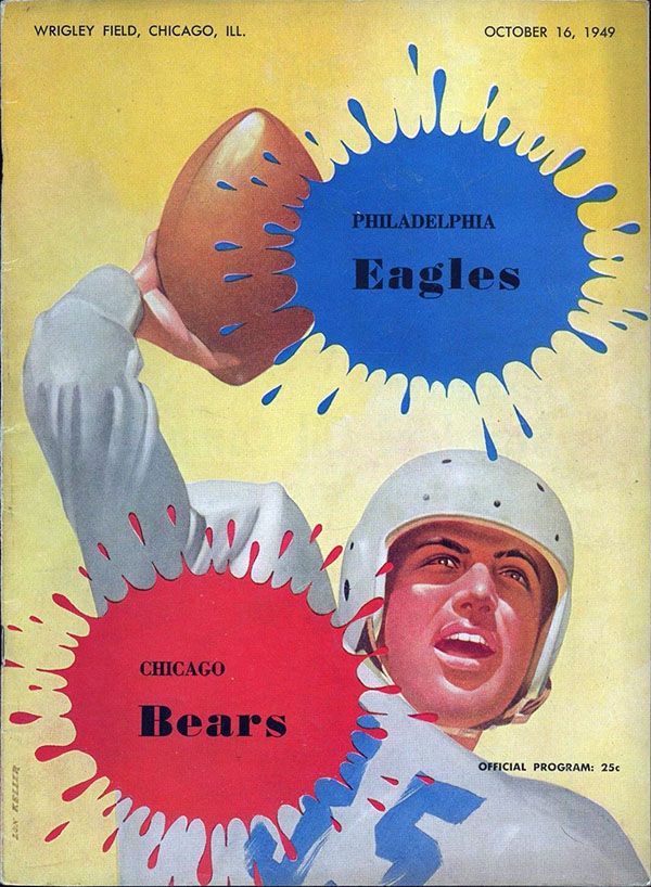 NFL Program: Chicago Bears vs. Philadelphia Eagles (October 16, 1949)