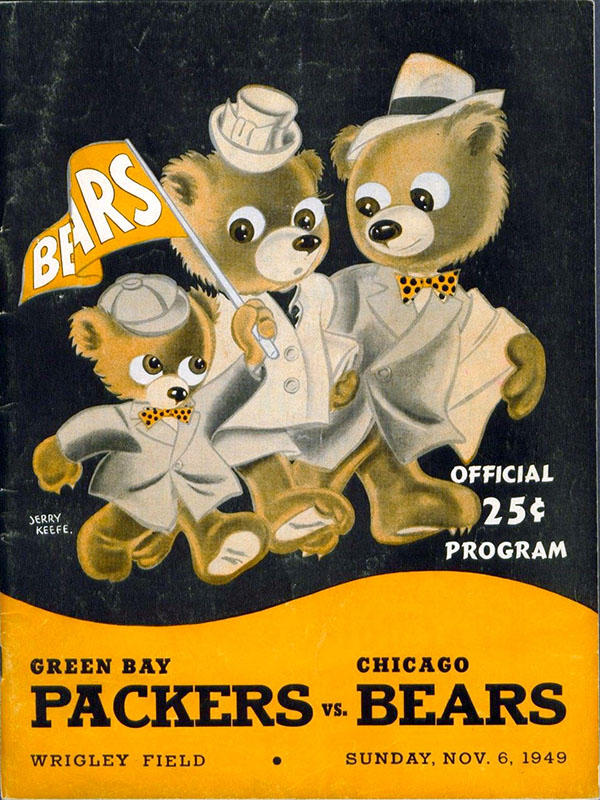 NFL Program: Chicago Bears vs. Green Bay Packers (November 6, 1949)