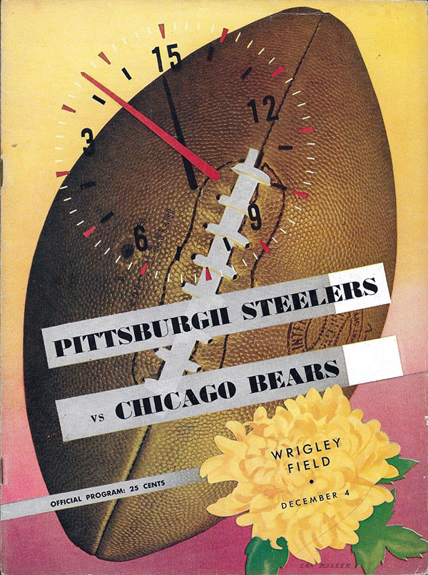 NFL Program: Chicago Bears vs. Pittsburgh Steelers (December 4, 1949)