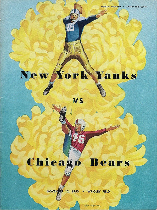 NFL Program: Chicago Bears vs. New York Yanks (November 12, 1950)