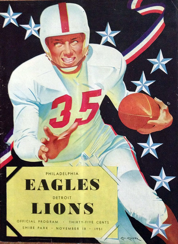 NFL Program: Philadelphia Eagles vs. Detroit Lions (November 18, 1951)