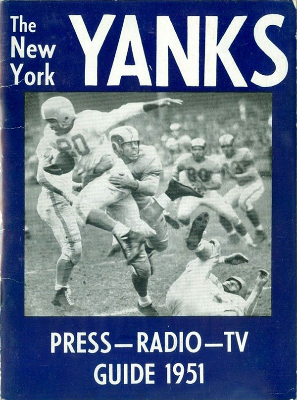 NFL Media Guide: New York Yanks (1951)