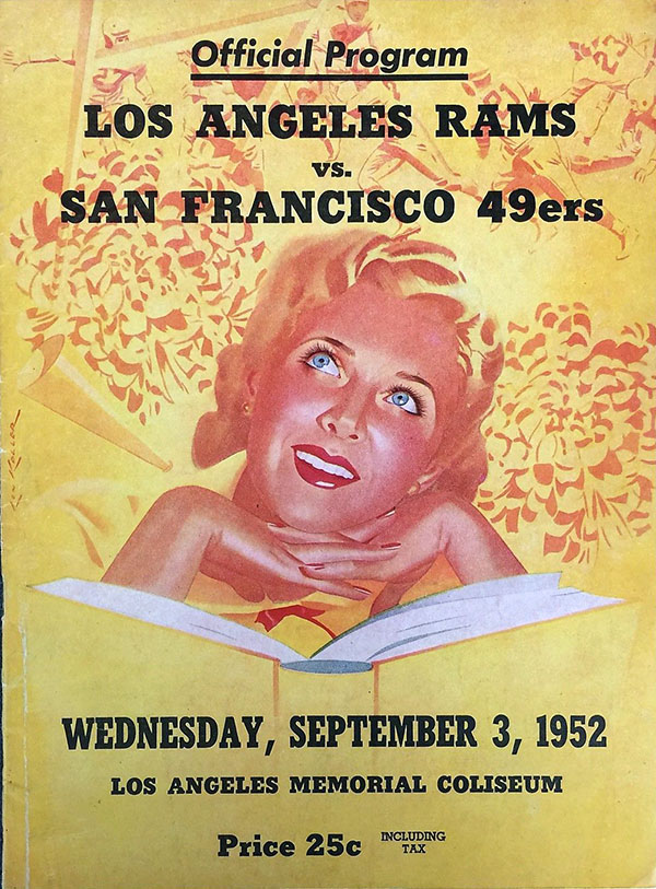 NFL Program: Los Angeles Rams vs. San Francisco 49ers (September 3, 1952)