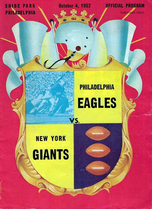 NFL Program: Philadelphia Eagles vs. New York Giants (October 4, 1952)