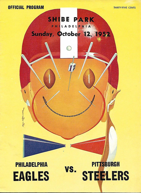 NFL Program: Philadelphia Eagles vs. Pittsburgh Steelers (October 12, 1952)