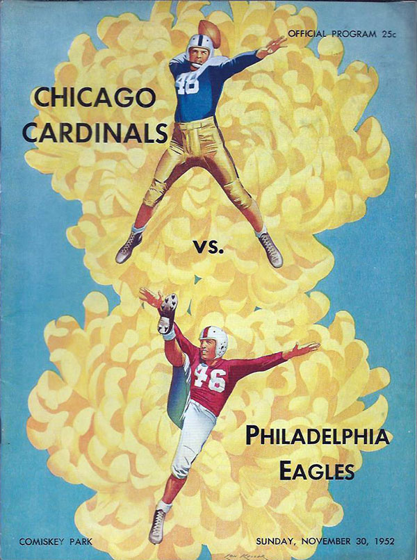 NFL Program: Chicago Cardinals vs. Philadelphia Eagles (November 30, 1952)