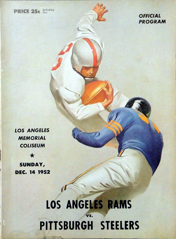 NFL Program: Los Angeles Rams vs. Pittsburgh Steelers (December 14, 1952)