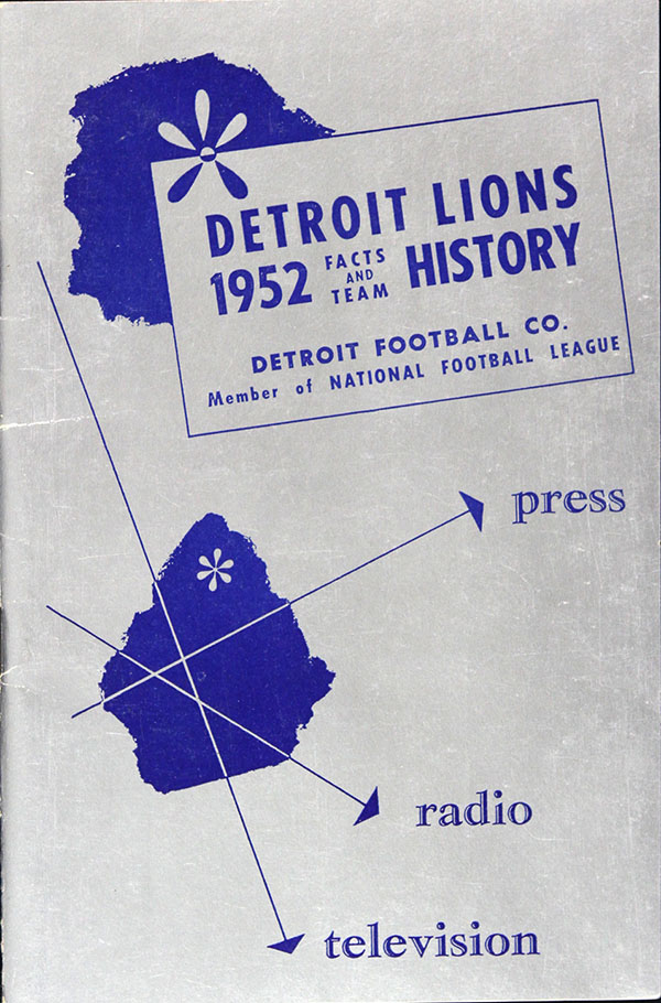 NFL Media Guide: Detroit Lions (1952)