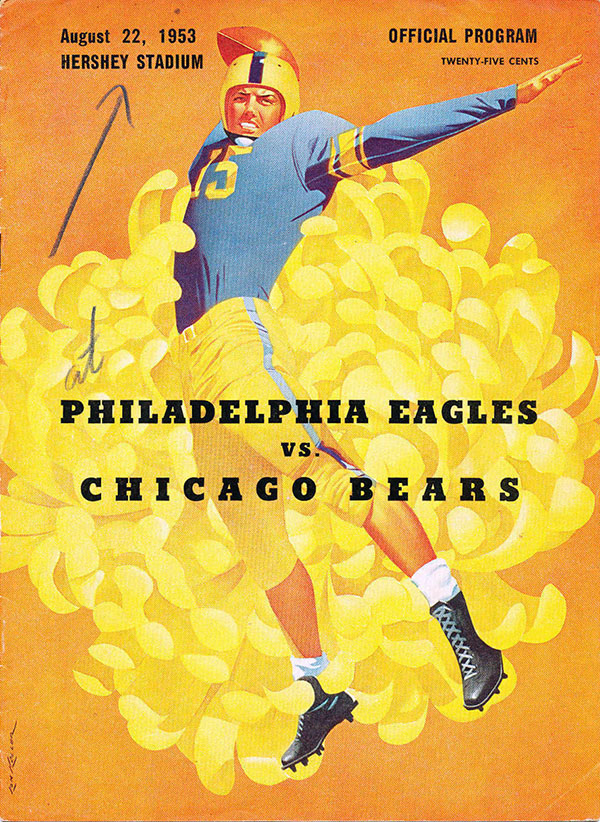 NFL Program: Philadelphia Eagles vs. Chicago Bears (August 22, 1953)