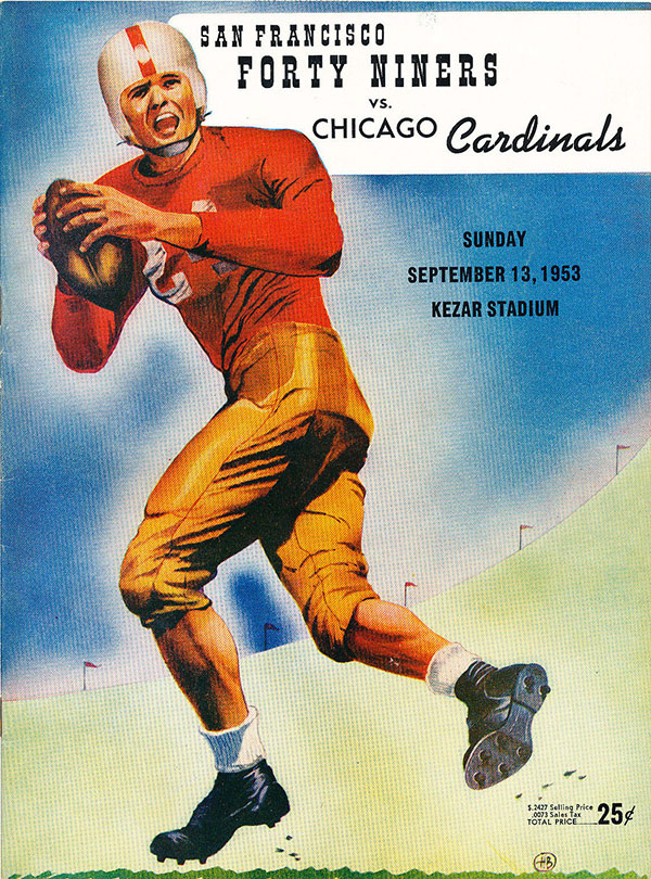 NFL Program: San Francisco 49ers vs. Chicago Cardinals (September 13, 1953)