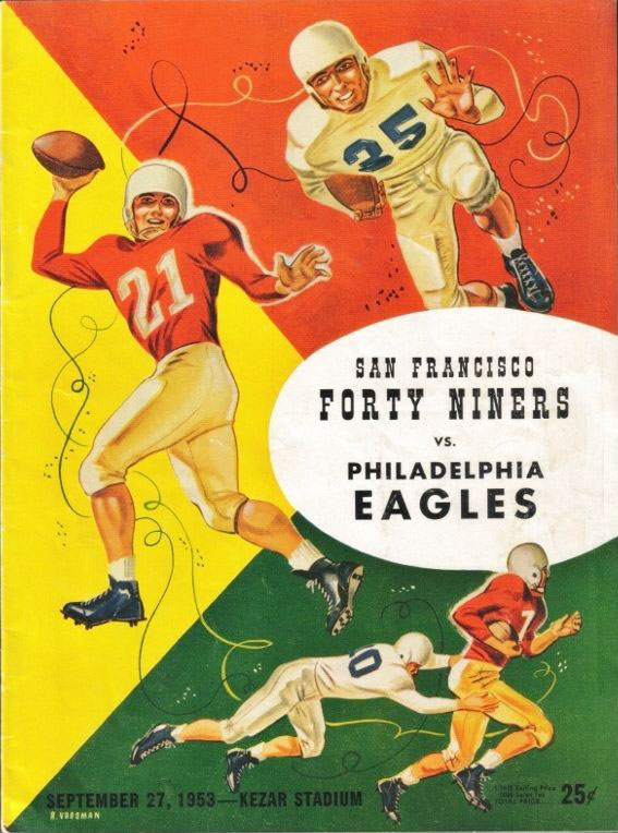 NFL Program: San Francisco 49ers vs. Philadelphia Eagles (September 27, 1953)