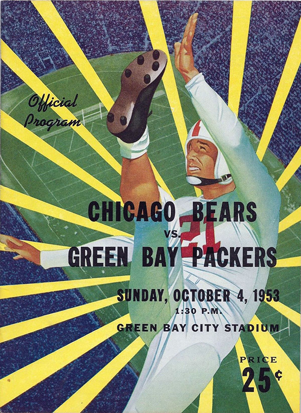 NFL Program: Green Bay Packers vs. Chicago Bears (October 4, 1953)