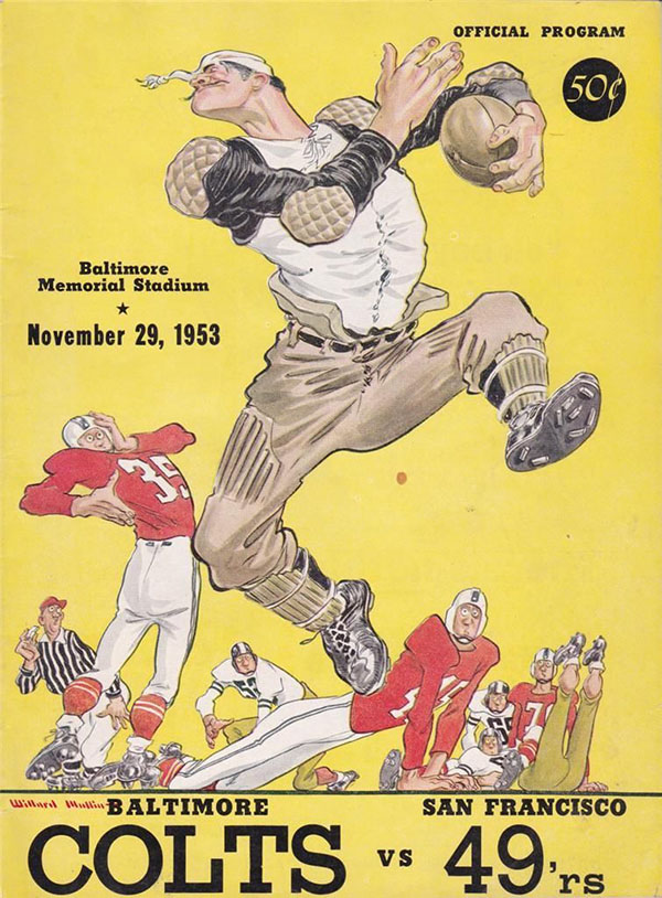 NFL Program: Baltimore Colts vs. San Francisco 49ers (November 29, 1953)