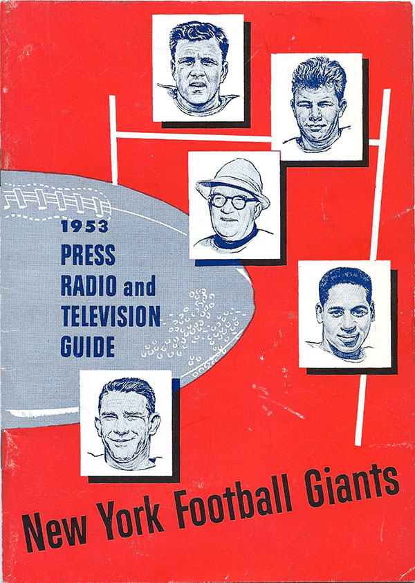 NFL Media Guide: New York Giants (1953)