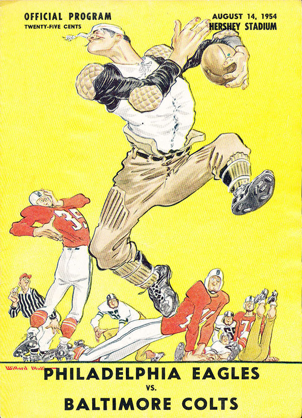 NFL Program: Philadelphia Eagles vs. Baltimore Colts (August 14, 1954)