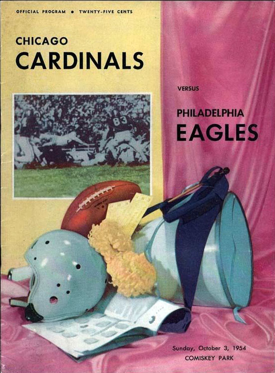 NFL Program: Chicago Cardinals vs. Philadelphia Eagles (October 3, 1954)