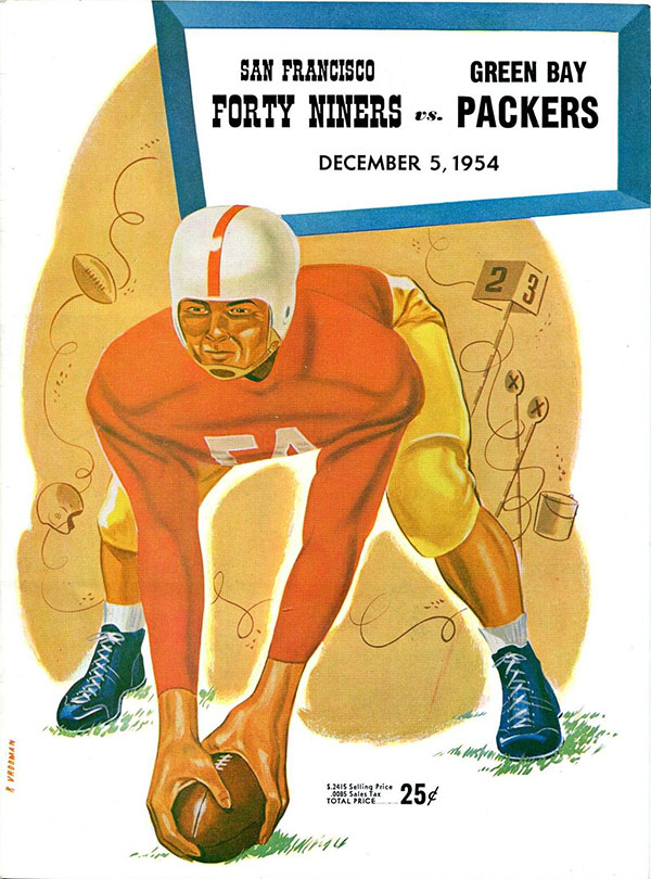 NFL Program: San Francisco 49ers vs. Green Bay Packers (December 5, 1954)