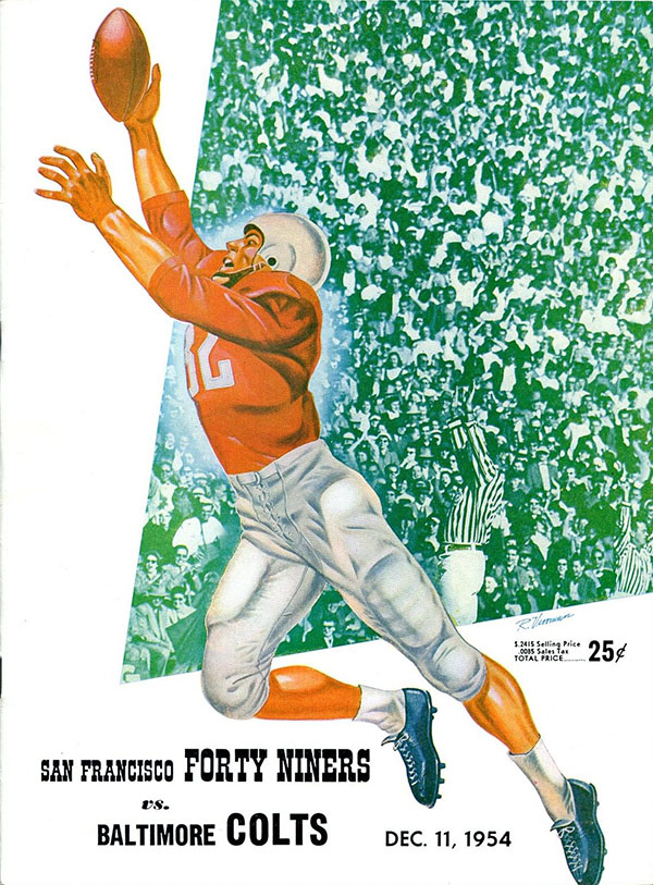 NFL Program: San Francisco 49ers vs. Baltimore Colts (December 11, 1954)