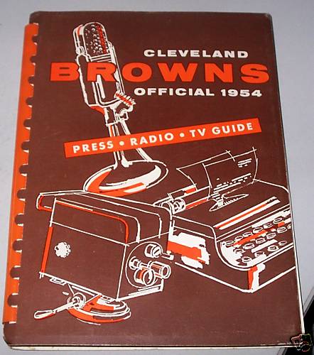 NFL Media Guide: Cleveland Browns (1954)