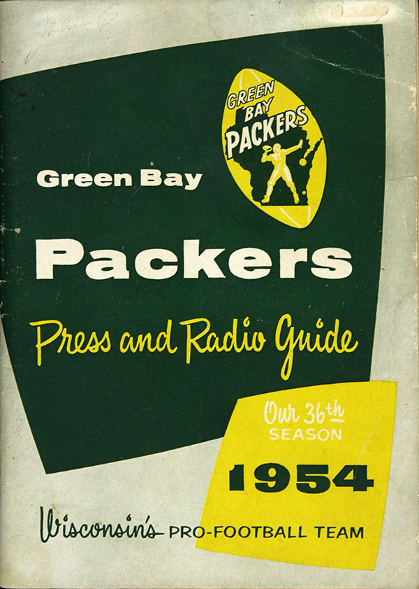 NFL Media Guide: Green Bay Packers (1954)