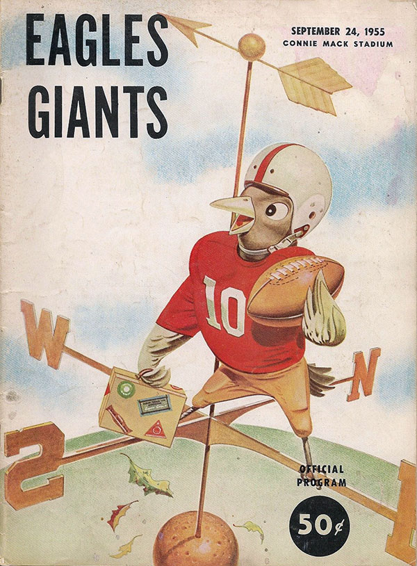 NFL Program: Philadelphia Eagles vs. New York Giants (September 24, 1955)