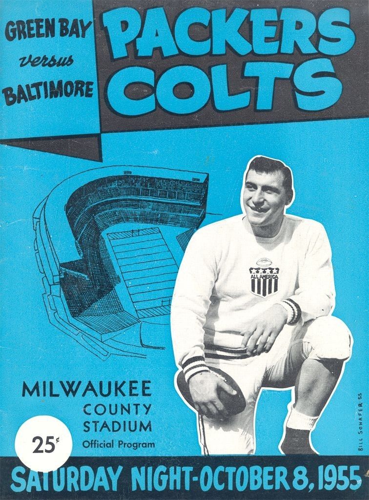 NFL Program: Green Bay Packers vs. Baltimore Colts (October 8, 1955)