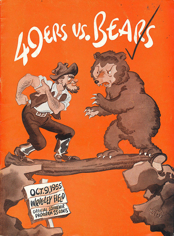 NFL Program: Chicago Bears vs. San Francisco 49ers (October 9, 1955)