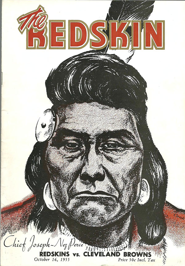 NFL Program: Washington Redskins vs. Cleveland Browns (October 16, 1955)