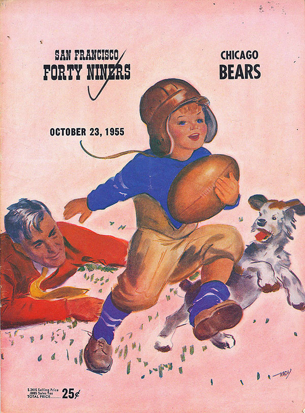 NFL Program: San Francisco 49ers vs. Chicago Bears (October 23, 1955)