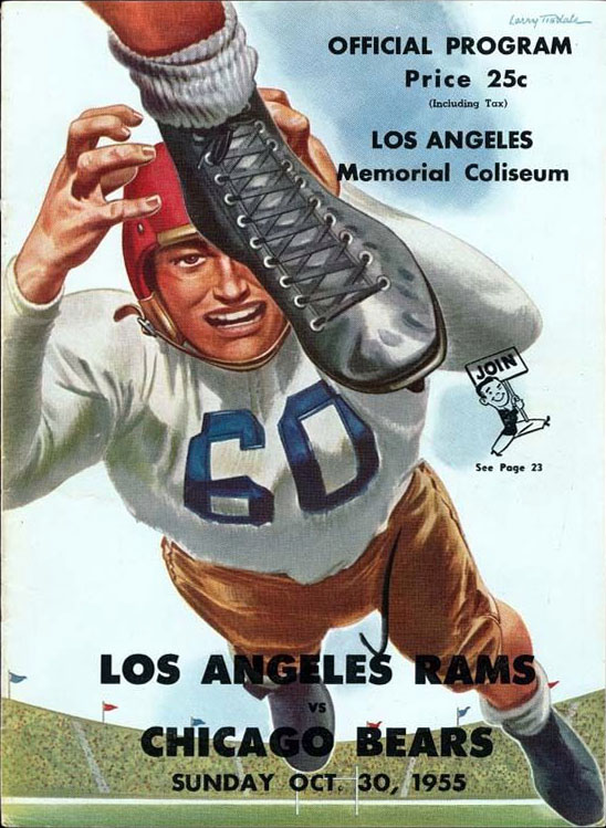 NFL Program: Los Angeles Rams vs. Chicago Bears (October 30, 1955)