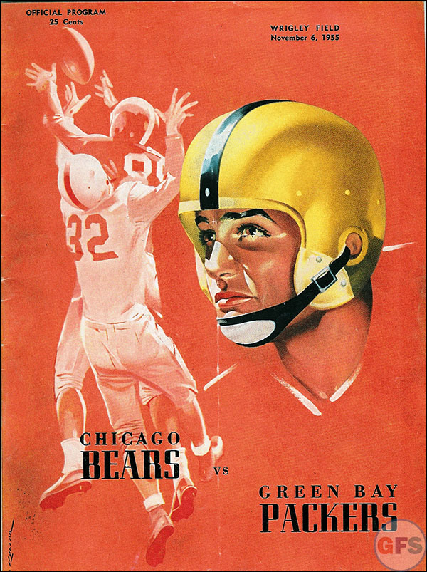 NFL Program: Chicago Bears vs. Green Bay Packers (November 6, 1955)