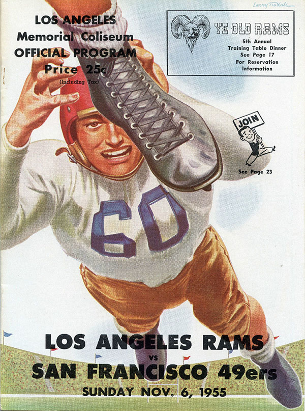 NFL Program: Los Angeles Rams vs. San Francisco 49ers (November 6, 1955)