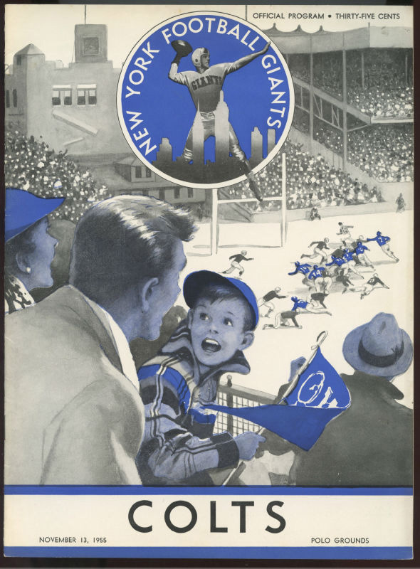 NFL Program: New York Giants vs. Baltimore Colts (November 13, 1955)